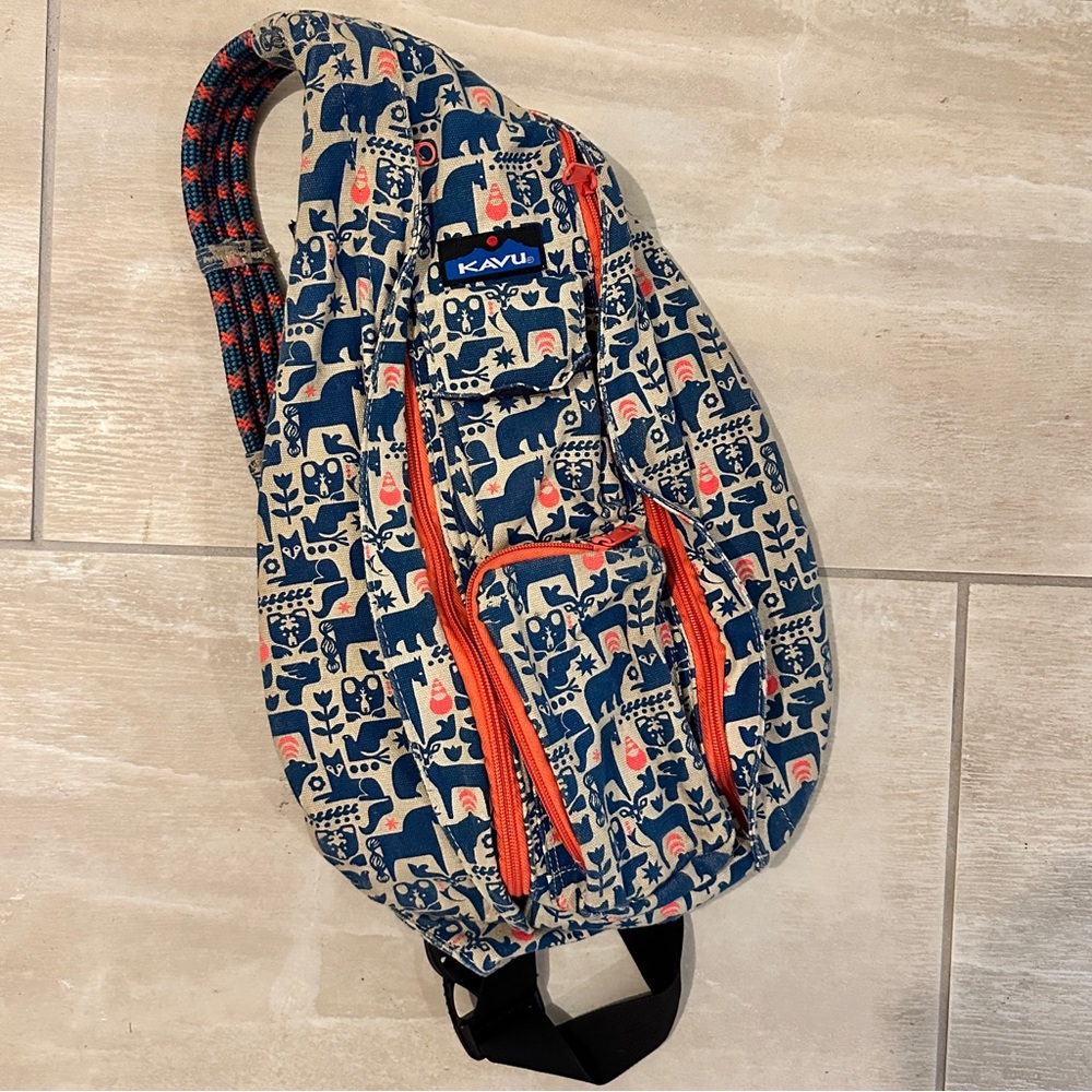 Kavu Rope Sling Bag Scandinavian Print